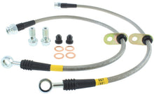 Cargar imagen en el visor de la galería, StopTech 08-10 EVO X AWD Stainless Steel Rear Brake Lines