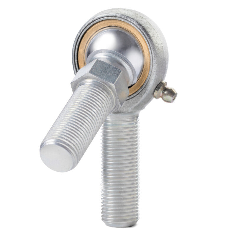 QA1 V Series 3-Pc Rod End - Male/Right Hand - .25in Bore x 1/4-28 w/Stud & Zerk - Carbon Steel