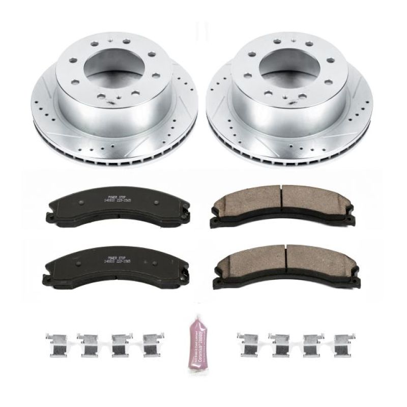Power Stop Z23 Evolution Sport Drilled & Slotted Rear Brake Kit — Fits 2015-2019 GMC Sierra 2500 HD