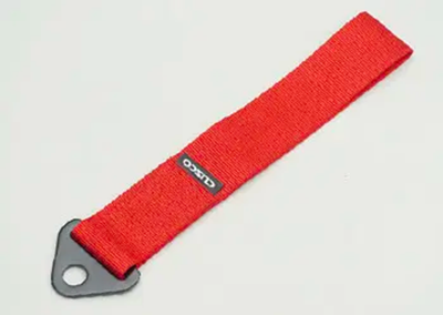 Cusco Universal Tow Strap Red High-Strength Nylon — Fits All Vehicles
