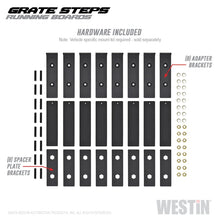 Cargar imagen en el visor de la galería, Westin Grate Steps Running Boards 86 in - Textured Black