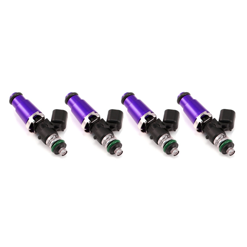Injector Dynamics 1750-XDS 1750cc Fuel Injectors 60mm 14mm Set of 4 — Purple Top