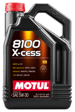 Cargar imagen en el visor de la galería, Motul Synthetic Engine Oil 8100 5W30 X-CESS 5L