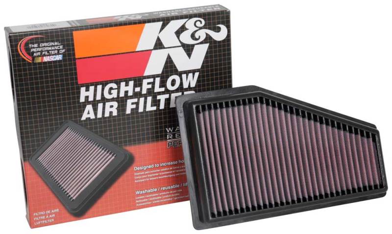 K&N 33-5089 Replacement Drop-In Air Filter — Fits 2019-2023 Jeep Cherokee L4-2.4L & V6-3.2L