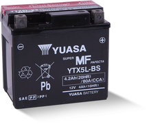 Cargar imagen en el visor de la galería, Yuasa YTX5L-BS Maintenance Free AGM 12 Volt Battery (Bottle Supplied)