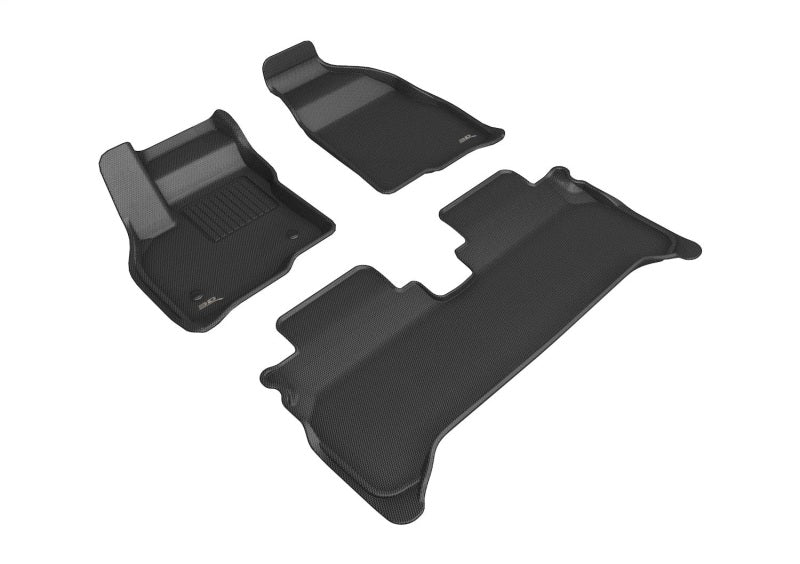 3D MAXpider Kagu Floormats - Black, Front & Rear — Fits 2022-2023 Chevrolet Bolt EUV