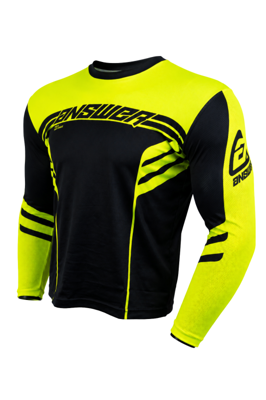 Answer 25 Arkon Nitrus Jersey Black/Hyper Acid Youth - Medium