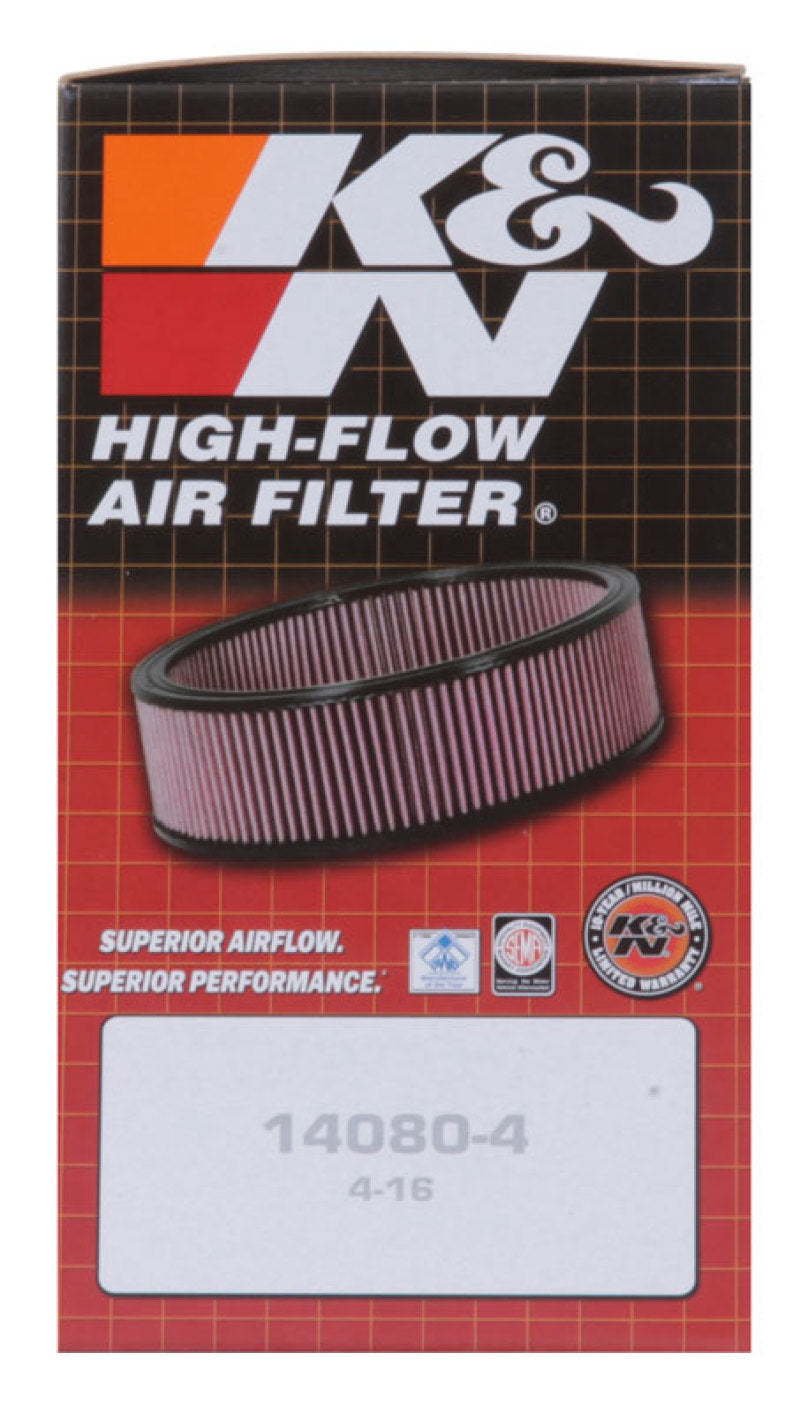 K&N Custom Air Filter Round 5-7/8in OD x 4-7/8in ID x 1.4/5in H — Universal Fit