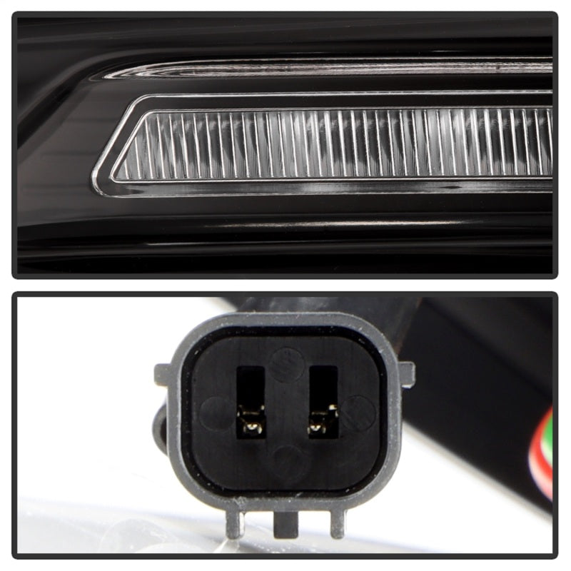 Spyder Apex 22-24 Honda Civic 5-Door LED Tail Lights - Black (ALT-YD-HC225DAP-SEQGR-BK)