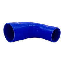 Cargar imagen en el visor de la galería, Mishimoto Silicone Reducer Coupler 90 Degree 2.5in to 4in - Blue