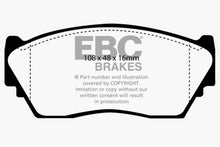 Cargar imagen en el visor de la galería, EBC 91-93 Nissan NX 1.6 Greenstuff Front Brake Pads