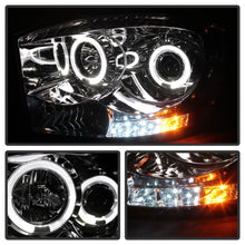 Cargar imagen en el visor de la galería, Faros delanteros de proyector LED Halo LED cromados Spyder Dodge Ram 1500 06-08/Ram 2500 06-09 PRO-YD-DR06-HL-C