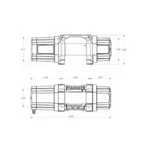 Load image into Gallery viewer, Superwinch 4500 LBS 12V DC 1/4in x 40ft Synthetic Rope Hawse Fairlead SP 45SR Winch