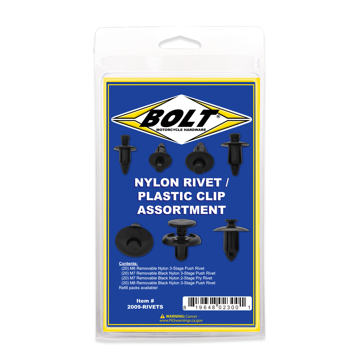 BOLT Rivet Assortment 80/PK (2009-RIVETS)