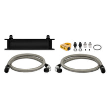 Cargar imagen en el visor de la galería, Mishimoto Universal Thermostatic 10 Row Oil Cooler Kit - Black