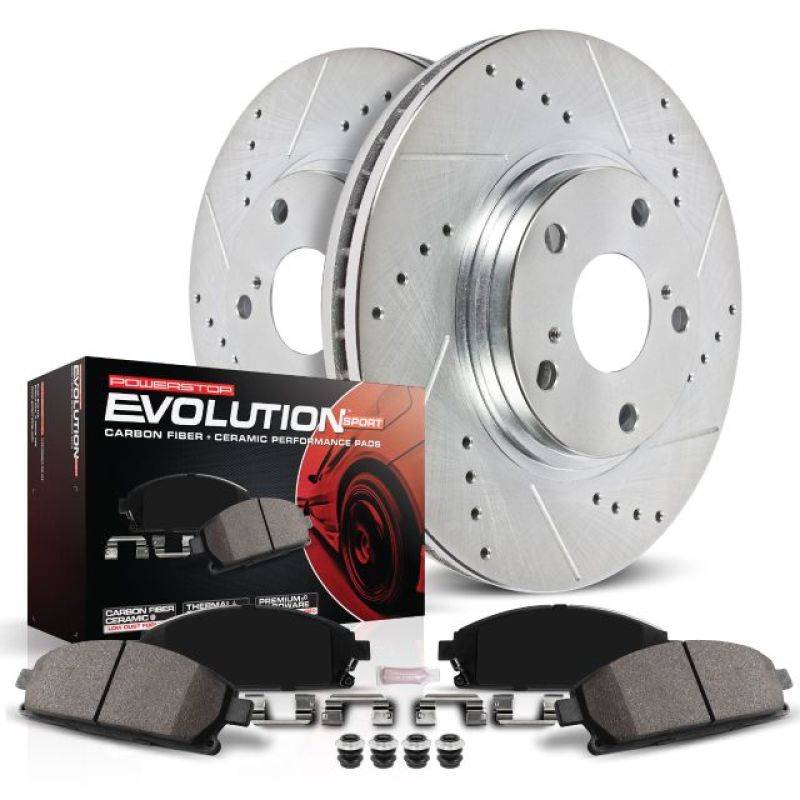 Power Stop Z23 Evolution Brake Kit — Fits 2012-2020 Jeep Grand Cherokee Front