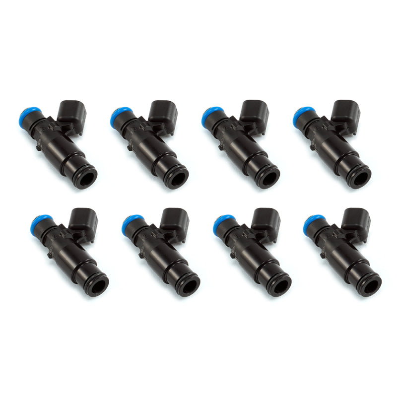 Injector Dynamics 1750-XDS Fuel Injector Set - Dodge 300C SRT-8 6.4L - 8 Cylinders — Black Bottom Adapter