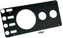 Cargar imagen en el visor de la galería, Kentrol 76-86 Jeep CJ Gauge Cover Without Radio Opening - Powdercoat Black