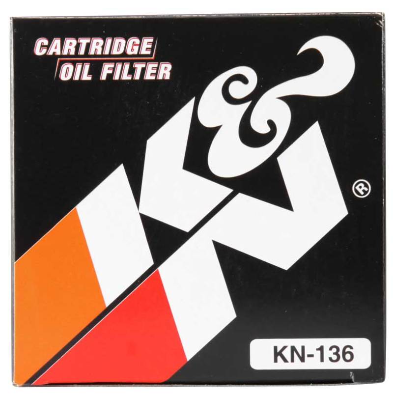 K&N Powersports Cartridge Oil Filter KN-136 — Fits Suzuki DR/GN/SP/DR-Z/GZ 250/350 & Beta Motorcycles