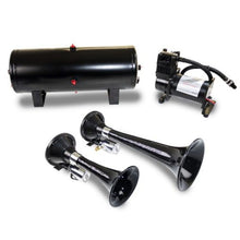 Load image into Gallery viewer, Kleinn Dual Black Horn Kit w/ 150 PSI Air Compressor / 1.5 gal Air Tank