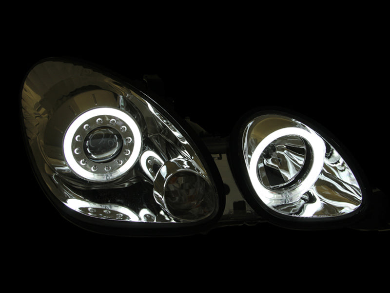 Faros delanteros con proyector ANZO 1998-2005 Lexus Gs300 con Halo cromado