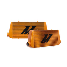 Cargar imagen en el visor de la galería, Mishimoto Universal Gold R Line Intercooler Overall Size: 31x12x4 Core Size: 24x12x4 Inlet / Outlet