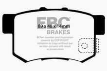 Load image into Gallery viewer, EBC 97 Acura CL 2.2 Redstuff Rear Brake Pads