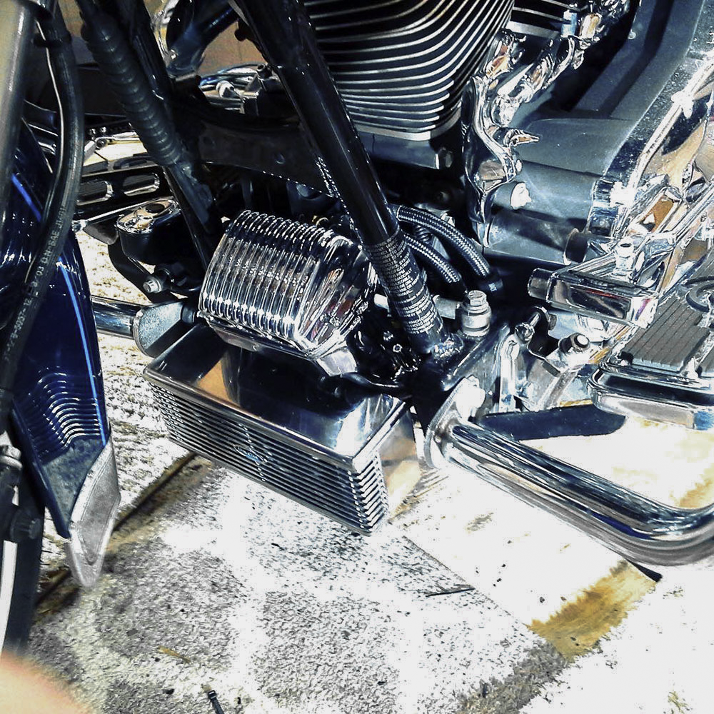 Ultracool Front Mount OIL Cooler TC Touring `09-16 Chrome (RF-2SS)