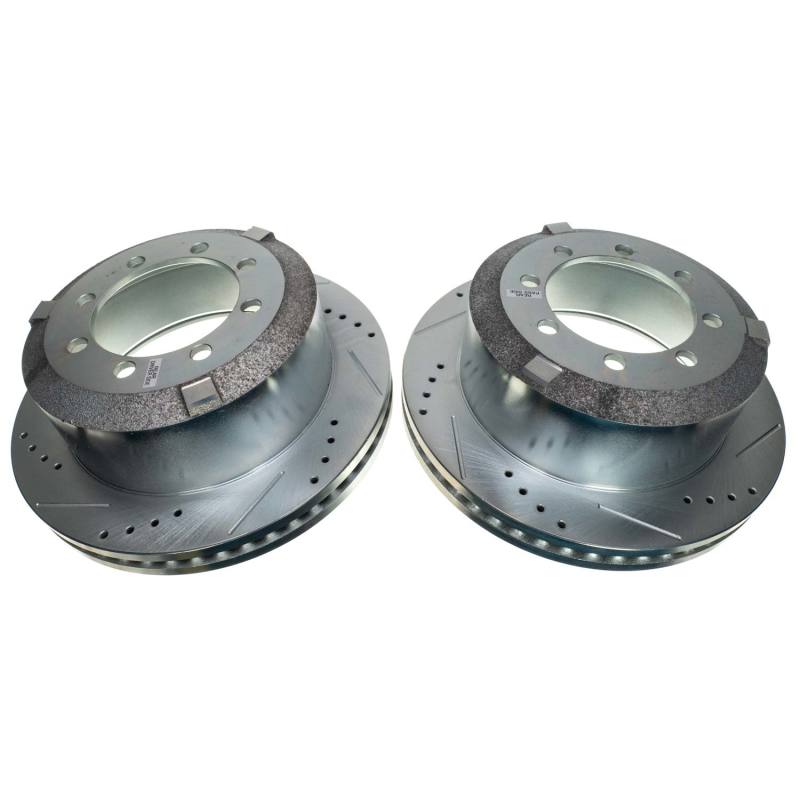 Power Stop Drilled & Slotted Rotor Pair - Rear — 2019-2023 Ram 3500