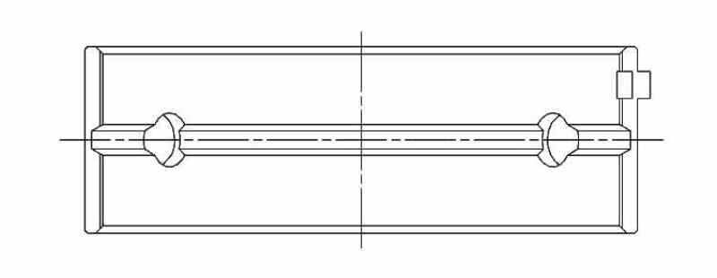 Juego de cojinetes principales de alto rendimiento y gran tamaño de 0,025 mm para ACL Mitsubishi 4G63/4G64 EVO V-IX de 7 pernos