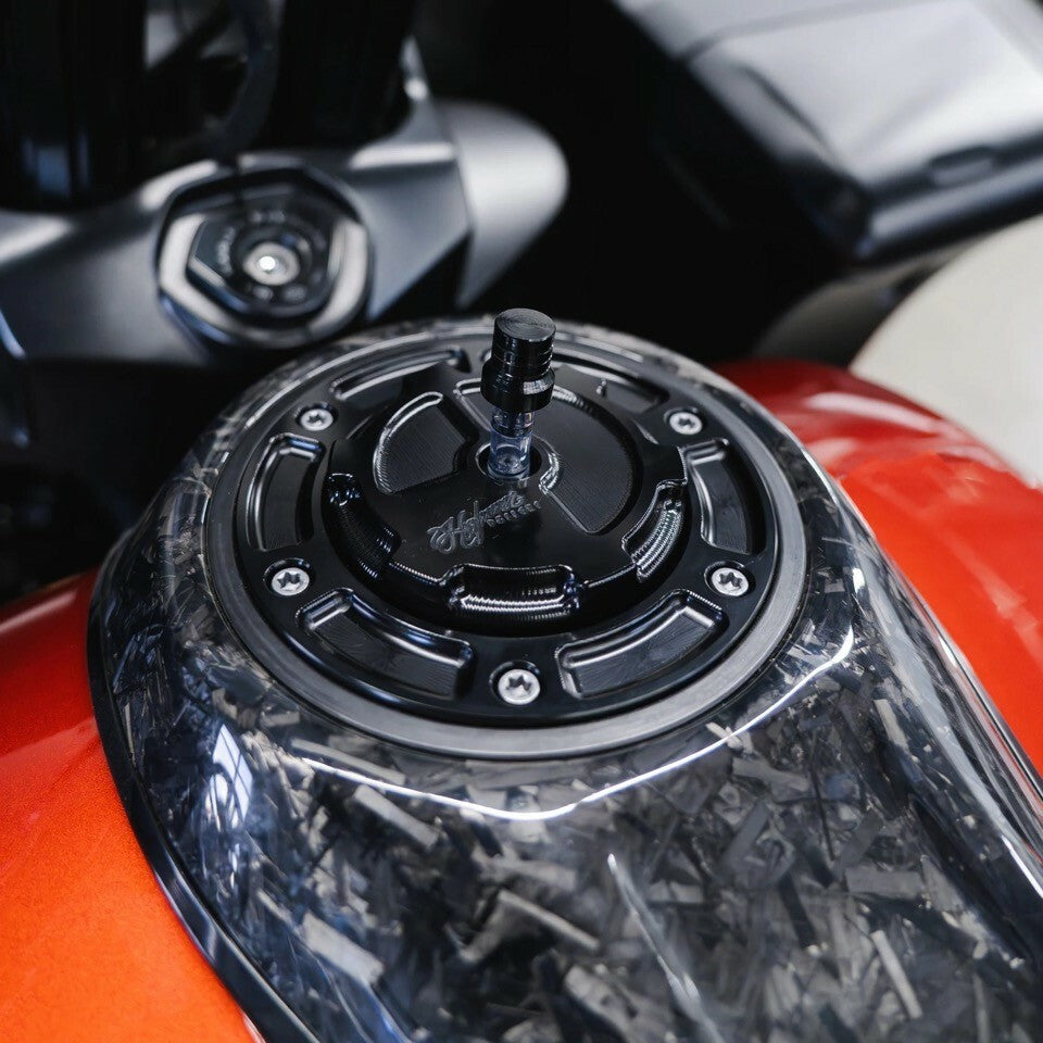 Hofmann Designs 6 PT Moto GAS CAP Assembly `23-24 CVO Black (HDB-1079B)