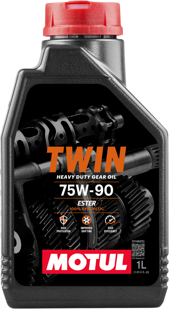 Motul Twin Gear OIL100% SYN 75W90 1QT 12/Case (114634)