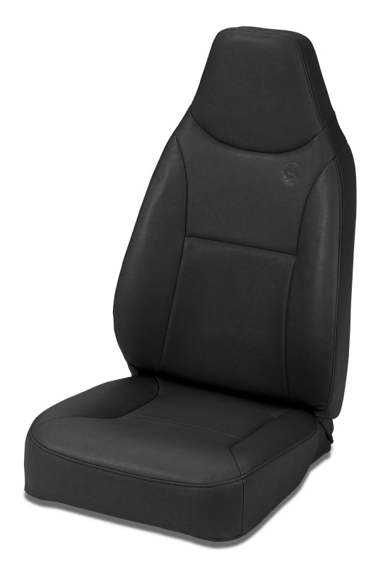 Bestop Trailmax II Standard Front Seat — Black Crush Vinyl Fits 76-86 CJ7, 87-95 YJ, 97-06 TJ