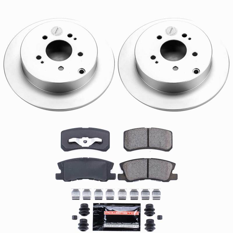 Power Stop 04-08 Mitsubishi Endeavor Rear Z23 Coated Brake Kit