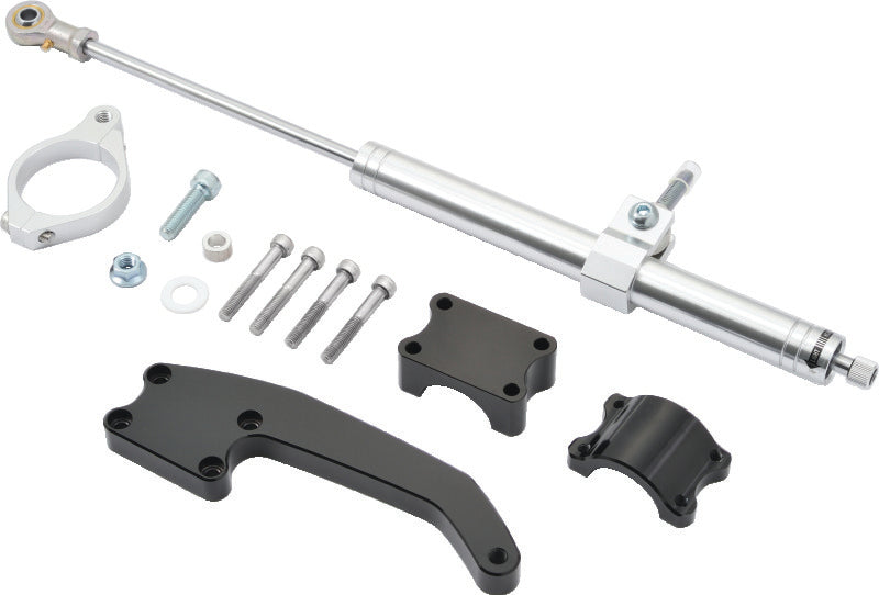 Twin Power 17-Up FLH FLT Models Satin Finish Steering Damper Kit