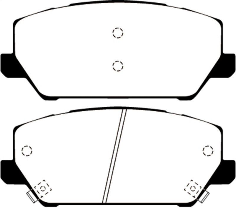 EBC 2019+ Hyundai Veloster N (2nd Gen) 2.0L Turbo Redstuff Front Brake Pads