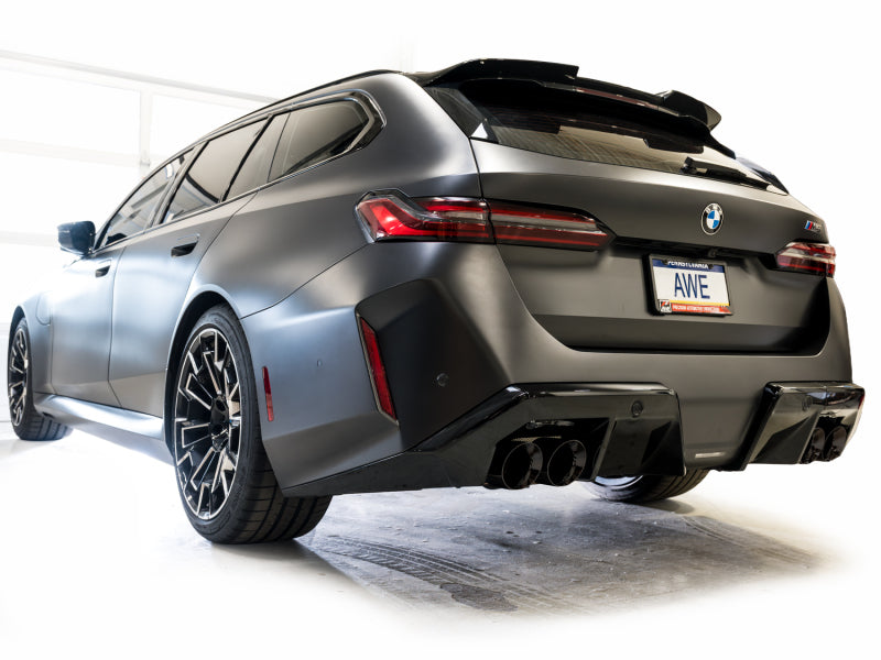 AWE BMW G90/G99 M5 Track Edition Catback Exhaust - Diamond Black Tips