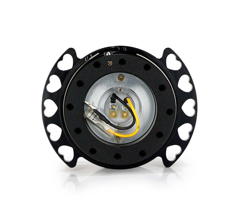 NRG Quick Release SRK-222BK-BK Gen 2.2 — Black Body / Black Heart Cutout Ring