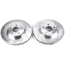 Cargar imagen en el visor de la galería, Power Stop 05-19 Chrysler 300 Front Evolution Drilled &amp; Slotted Rotors - Pair