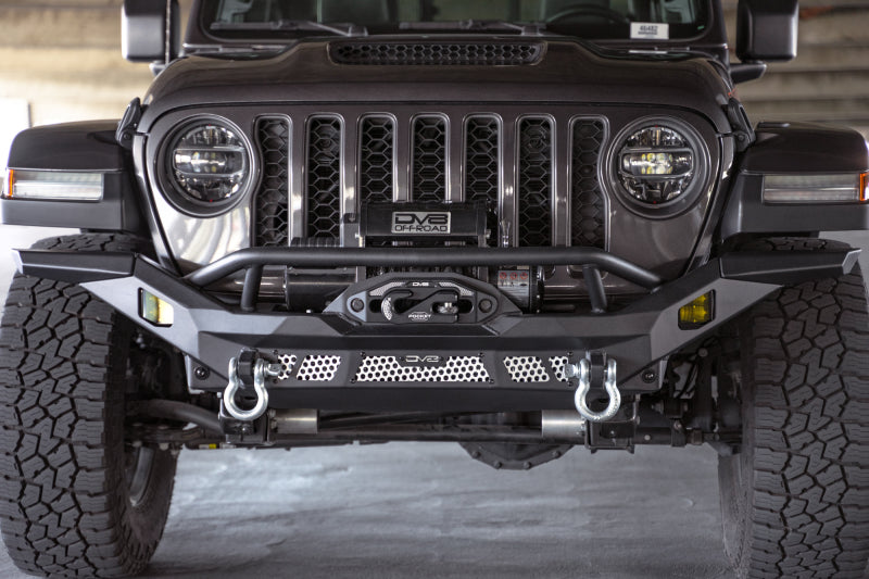 Parachoques delantero de la serie MTO para Jeep Wrangler JK 07-18 / Wrangler JL 18-23 / Gladiator JT 20-23 DV8 Offroad