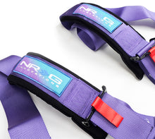 Cargar imagen en el visor de la galería, NRG SFI 16.1 5Pt 3 Inch Seat Belt Harness with Pads / Cam Lock - Purple