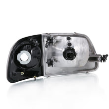 Cargar imagen en el visor de la galería, ANZO 1997-2003 Ford F150 Crystal Headlight Black w/ Parking Light