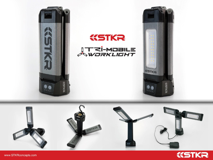 STKR TRI-Mobile Work Light 2000 Lumen (12680)