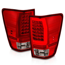 Cargar imagen en el visor de la galería, Anzo 04-15 Nissan Titan Full LED Tailights Chrome Housing Red/Clear Lens