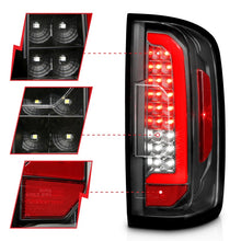 Cargar imagen en el visor de la galería, ANZO 15-21 Chevrolet Colorado Full LED Tail Lights w/ Red Lightbar Black Housing Clear Lens