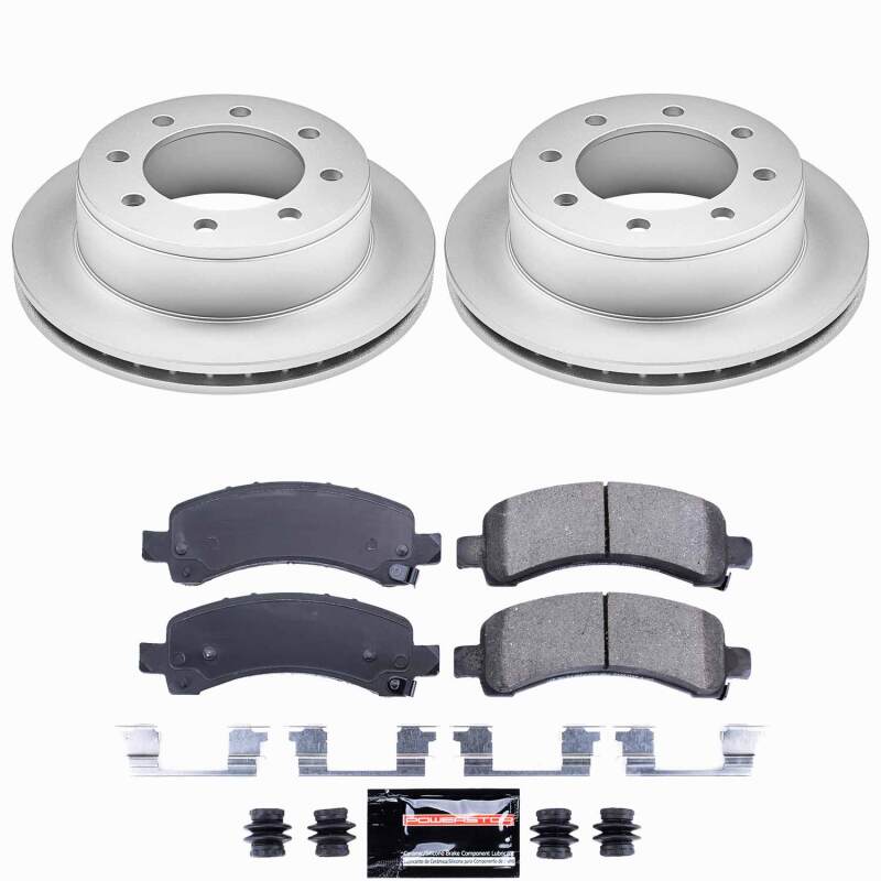 Power Stop 06-16 Chevrolet Express 2500 Rear Z23 Coated Brake Kit