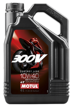 Cargar imagen en el visor de la galería, Motul 4L Synthetic-ester 300V Factory Line Road Racing 10W40