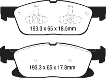 Cargar imagen en el visor de la galería, EBC 15+ Ford Edge 2.0 Turbo FWD Greenstuff Front Brake Pads