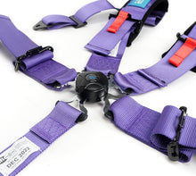 Cargar imagen en el visor de la galería, NRG SFI 16.1 5Pt 3 Inch Seat Belt Harness with Pads / Cam Lock - Purple