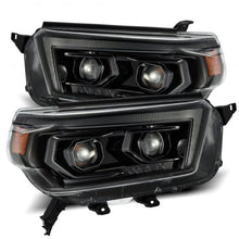 Cargar imagen en el visor de la galería, AlphaRex 10-13 Toyota 4Runner PRO-Series Proj Headlights Plank Style Alpha Blk w/Seq Signal/DRL